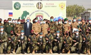 پاکستان اور روس کے درمیان دروزبہ 5 فوجی مشقوں کا آغاز