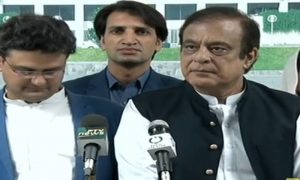 جمہوریت کی اینٹ سے اینٹ بجانے والوں کو شکست ہوئی، شبلی فراز