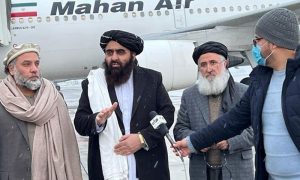افغان وزیر خارجہ ایران پہنچ گئے، باہمی امور پر تبادلہ خیال